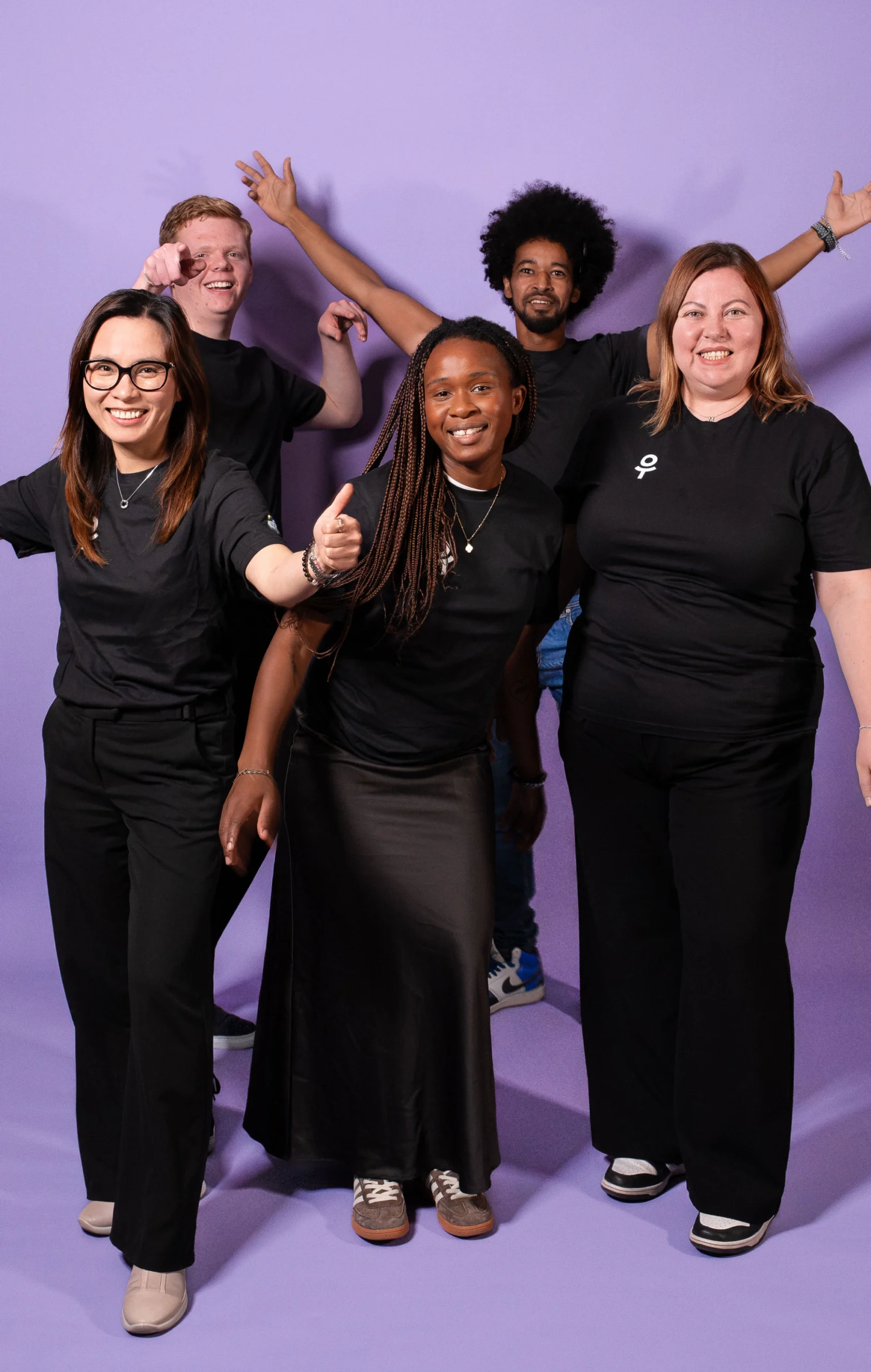 Gruppbild om oss på On Track